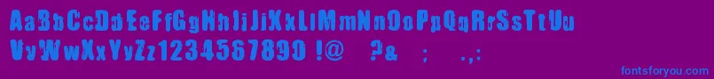 ImmoralPact Font – Blue Fonts on Purple Background