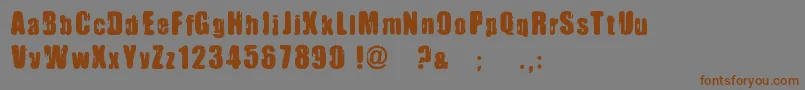 ImmoralPact Font – Brown Fonts on Gray Background