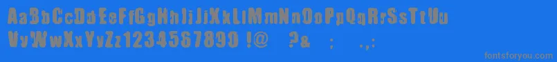 ImmoralPact Font – Gray Fonts on Blue Background