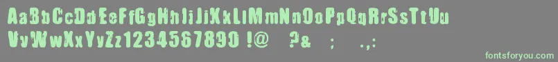 ImmoralPact Font – Green Fonts on Gray Background