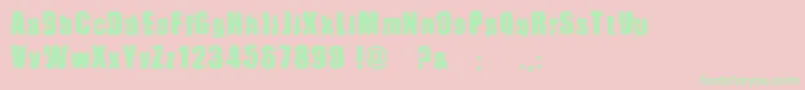 ImmoralPact Font – Green Fonts on Pink Background