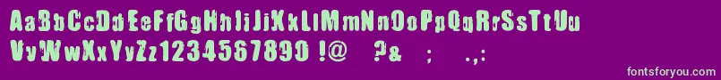 ImmoralPact Font – Green Fonts on Purple Background