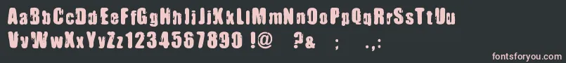 ImmoralPact Font – Pink Fonts on Black Background