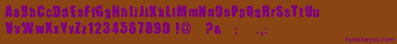 ImmoralPact Font – Purple Fonts on Brown Background