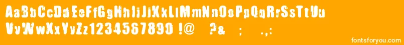 ImmoralPact Font – White Fonts on Orange Background