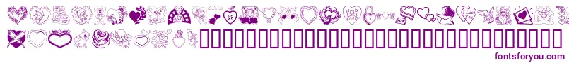 SomeoneSpecial Font – Purple Fonts on White Background