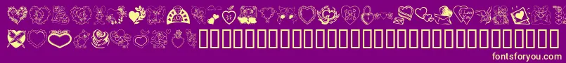 SomeoneSpecial Font – Yellow Fonts on Purple Background