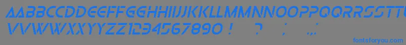 OlgaItalic Font – Blue Fonts on Gray Background
