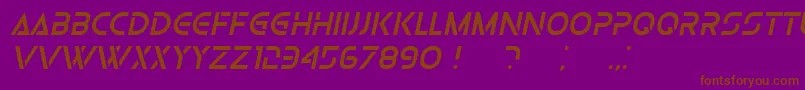 OlgaItalic Font – Brown Fonts on Purple Background
