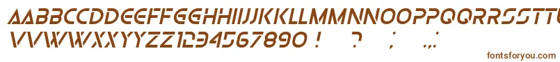 OlgaItalic-fontti – ruskeat fontit valkoisella taustalla