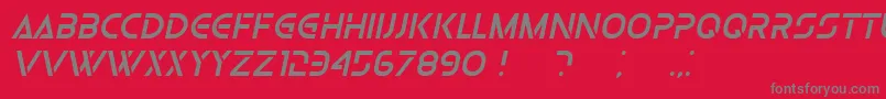 OlgaItalic Font – Gray Fonts on Red Background