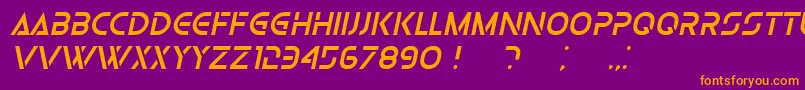 Шрифт OlgaItalic – оранжевые шрифты на фиолетовом фоне