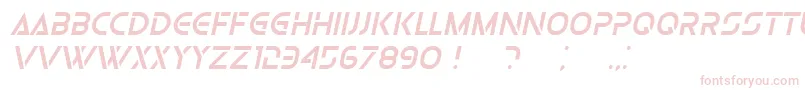 Fonte OlgaItalic – fontes rosa em um fundo branco