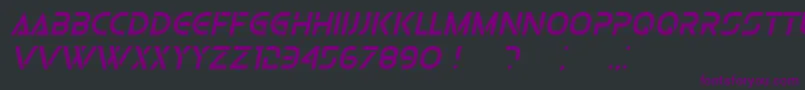 Шрифт OlgaItalic – фиолетовые шрифты на чёрном фоне