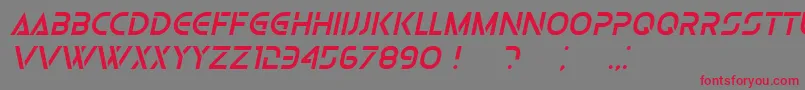 OlgaItalic Font – Red Fonts on Gray Background