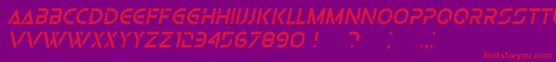 Шрифт OlgaItalic – красные шрифты на фиолетовом фоне