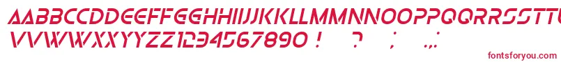 OlgaItalic-fontti – punaiset fontit valkoisella taustalla