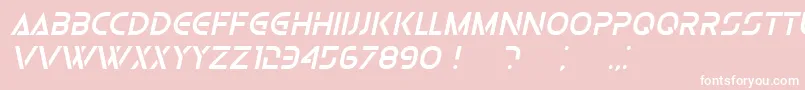 Шрифт OlgaItalic – белые шрифты на розовом фоне
