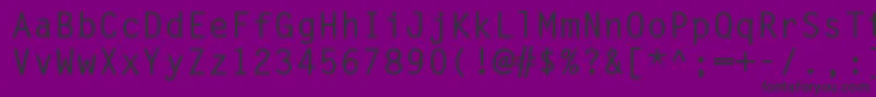 MetronomcBold Font – Black Fonts on Purple Background