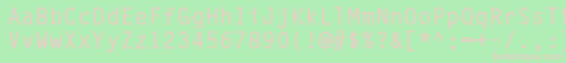 MetronomcBold Font – Pink Fonts on Green Background