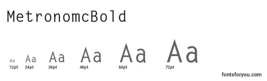 MetronomcBold Font Sizes
