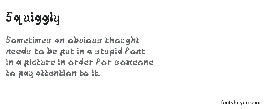 Squiggly Font