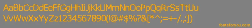 Подробнее о шрифте Wormfont Шрифт Wormfont – оранжевые шрифты на сером фоне