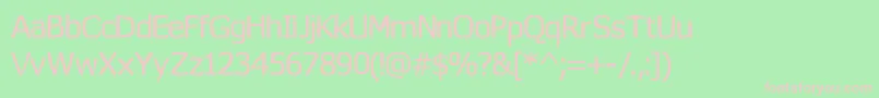 Wormfont Font – Pink Fonts on Green Background