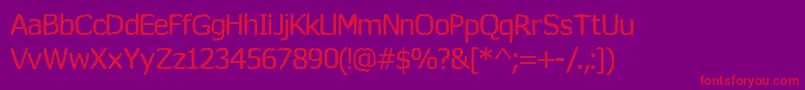 Wormfont Font – Red Fonts on Purple Background