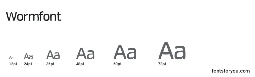 Wormfont Font Sizes