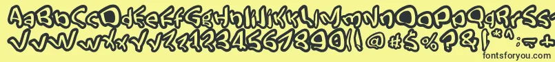 StreetStyle Font – Black Fonts on Yellow Background