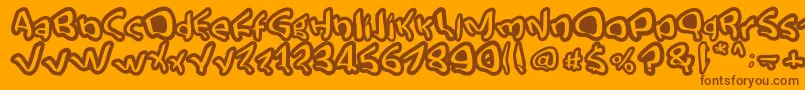 StreetStyle Font – Brown Fonts on Orange Background