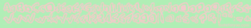 StreetStyle Font – Pink Fonts on Green Background