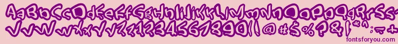 StreetStyle Font – Purple Fonts on Pink Background