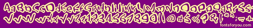 StreetStyle Font – Yellow Fonts on Purple Background