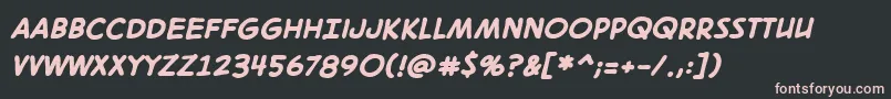 Digitalstrip2.0BbBold Font – Pink Fonts on Black Background