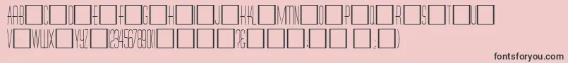 Tallcaps-Schriftart – Schwarze Schriften auf rosa Hintergrund