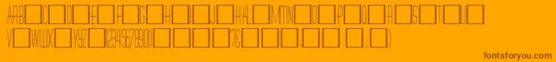 Tallcaps Font – Brown Fonts on Orange Background