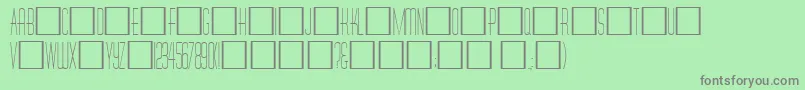 Tallcaps Font – Gray Fonts on Green Background