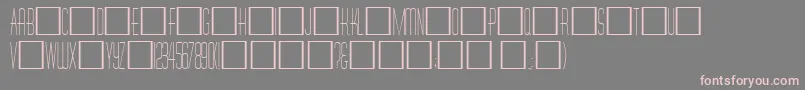 Tallcaps Font – Pink Fonts on Gray Background