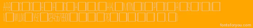 fuente Tallcaps – Fuentes Rosadas Sobre Fondo Naranja
