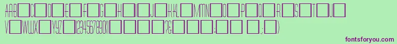 Tallcaps Font – Purple Fonts on Green Background