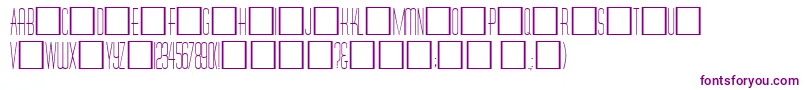 Tallcaps Font – Purple Fonts on White Background