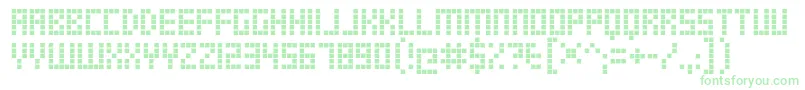 TrsMillionRg Font – Green Fonts on White Background