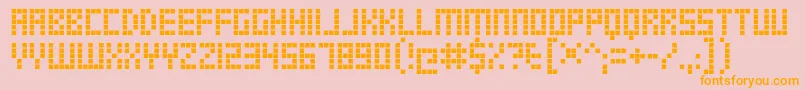 TrsMillionRg Font – Orange Fonts on Pink Background