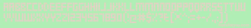 TrsMillionRg Font – Pink Fonts on Green Background