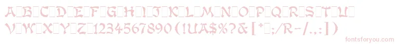 KanbanLetPlain.1.0-Schriftart – Rosa Schriften auf weißem Hintergrund
