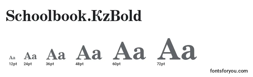 Schoolbook.KzBold Font Sizes