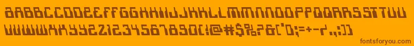 1968odysseyleft Font – Brown Fonts on Orange Background