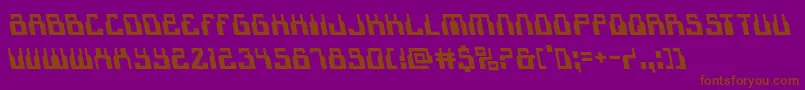 1968odysseyleft Font – Brown Fonts on Purple Background